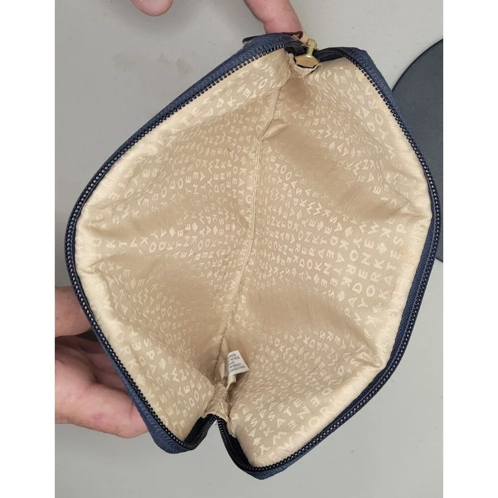 EUC Kate Spade Geometric Tablet Sleeve Pouch Teal Yellow Scallop Padded Gold Zip